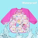 Vicloon 4 Pcs Long Sleeve Baby Bibs Waterproof For Infants 6 Months to 3 Years view 4