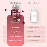 WeightWorld Apple Cider Vinegar Gummies 1000mg 90 Gummies 45 Days view 3