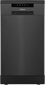 Hisense HS523E15BUK Slimline Free Standing Dishwasher Black 10 Place 30 Minute