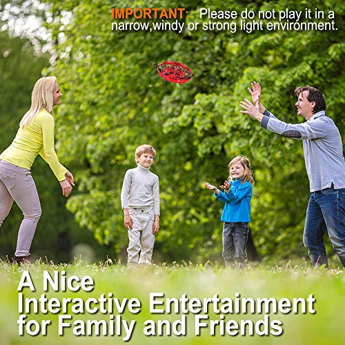 image for SUUKAA UFO Flying Ball Toys, Hand-Controlled Mini Drone, Infrared Sens