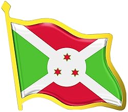 Burundi Flag Lapel Pin - Enamel Metal National