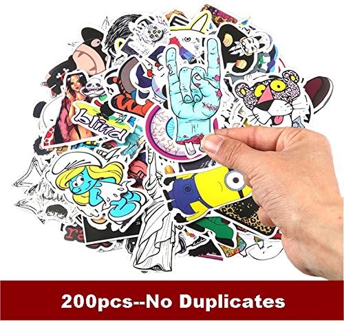 200 pack KJ Home Car Stickers Motorcycle Bicycle Luggage Laptop Decal Graffiti Patches Skateboard Bumper Waterproof Stickers (200pcs)