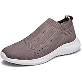 TIOSEBON Women's Walking Sock Shoes Elastic Knit Lightweight Slip on Breathable Yoga Sneakers
