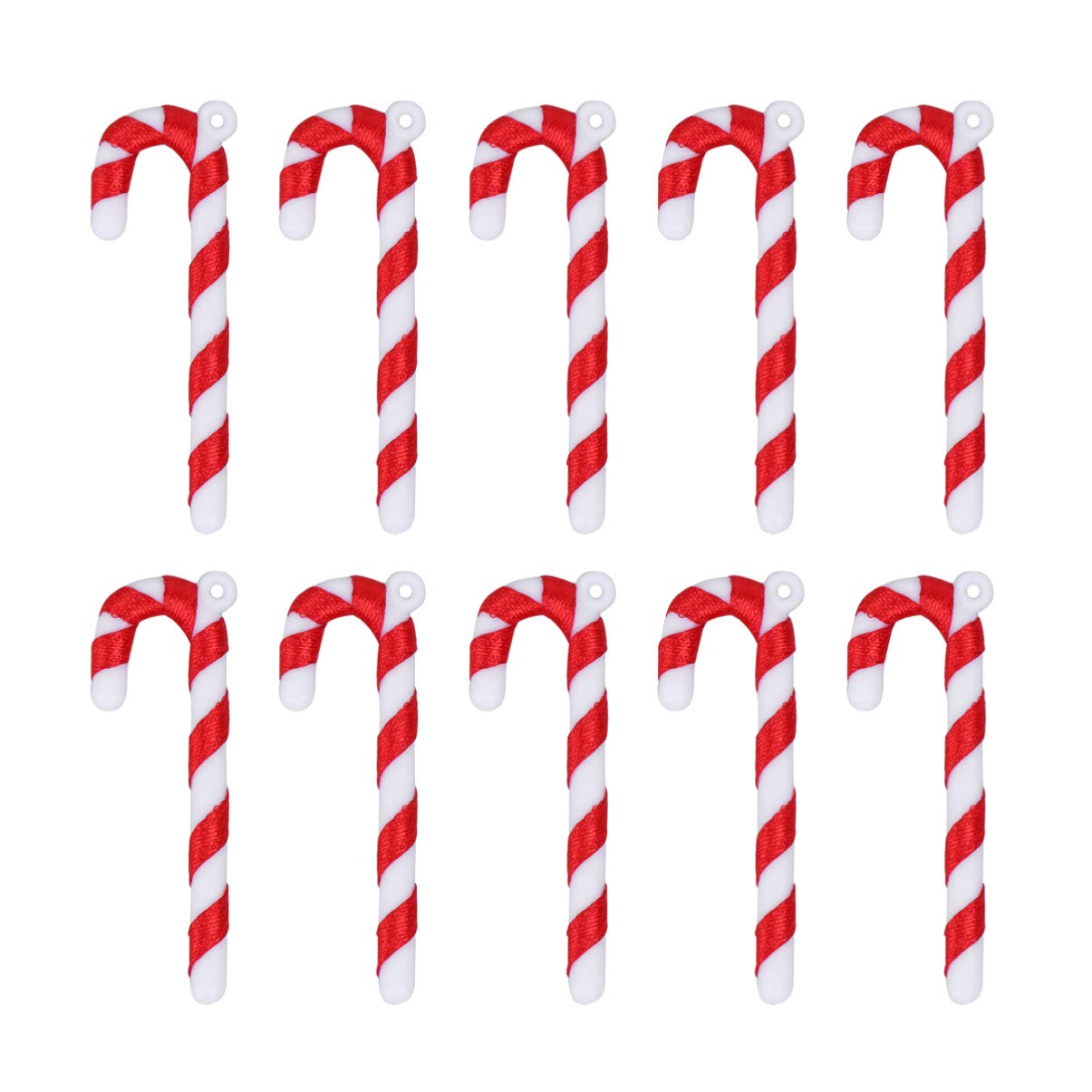 NUOBESTY 50pcs Christmas Candy Cane Ornaments Christmas Tree Decoration Tree Ornaments 5cm