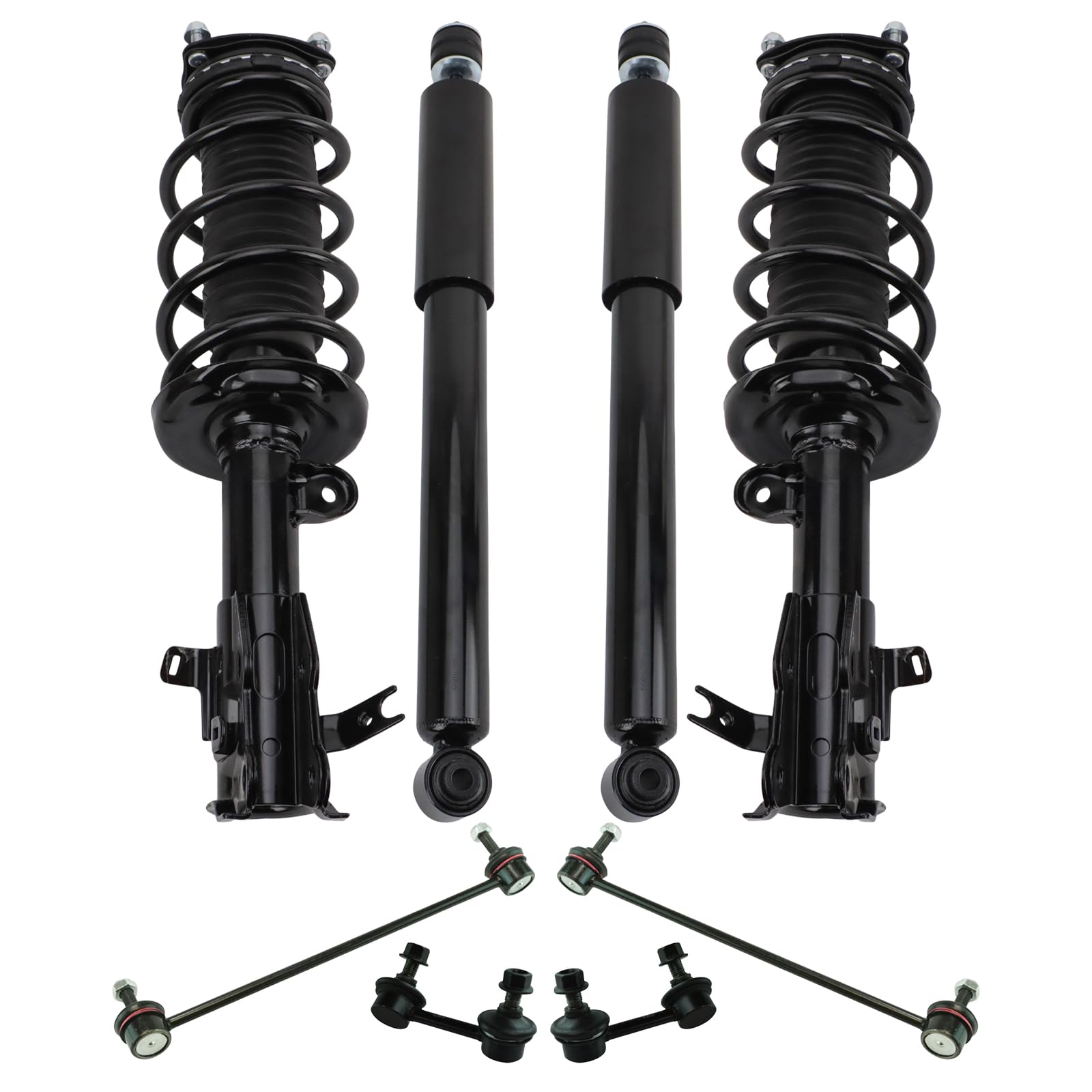 Photo 1 of ***Only One Item*** TRQ Front and Rear Suspension Kit Complete Strut & Coil Spring Assembly Shock Absorber Sway Bar Stabilizer Link Compatible with 2012-2015 Honda Civic