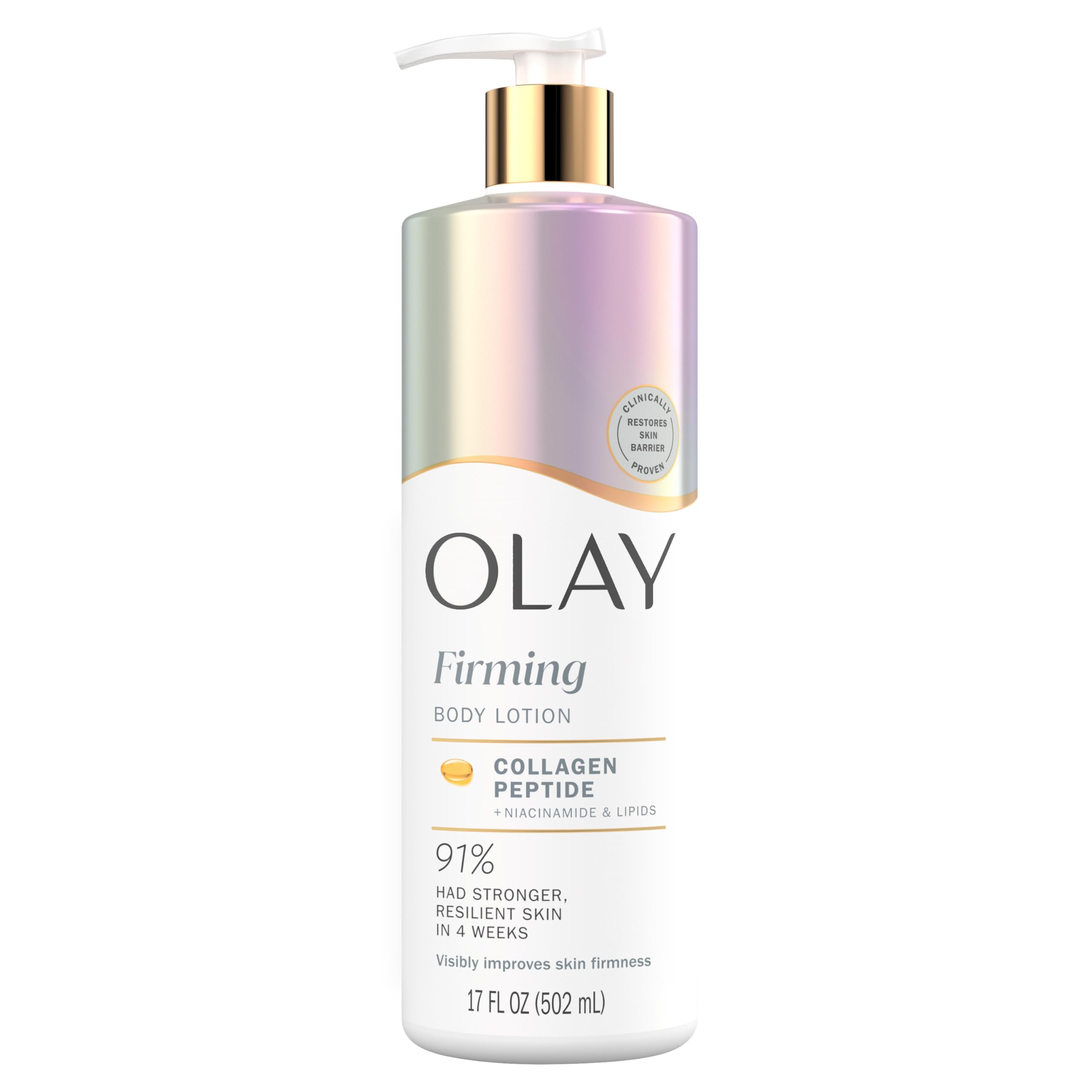Photo 1 of Olay Body Lotion for Women, Firming with Collagen Peptides Serum, Visibly Firmer Skin, 24hr Moisture & Hydration, Fast Absorbing Formula, Vitamin B3 Complex, For All Skin Types, 17 fl oz