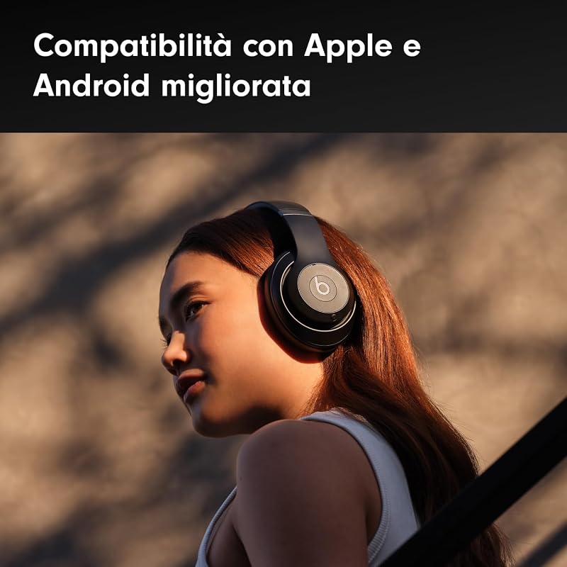 Studio Pro - Cuffie Bluetooth wireless con cancellazione del rumore - Audio spaziale personalizzato, audio lossless USB-C, compatibilità con Apple e Android - Nero