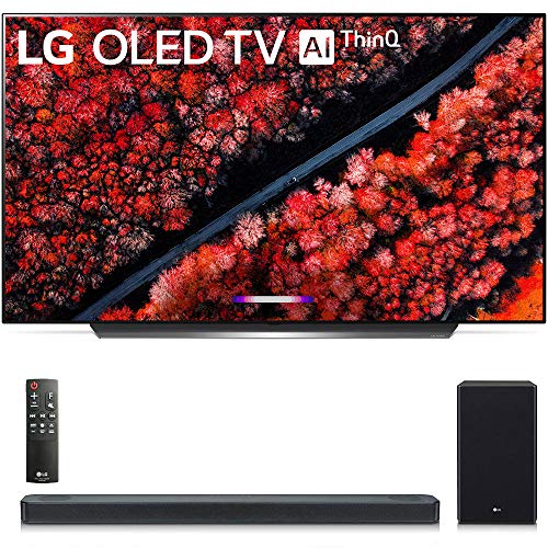 OLED65C9PUA 65″ C9 4K HDR Smart OLED TV w/AI ThinQ (2019 Model) w/ SL8YG 3.1.2 Channel High Res Audio Sound Bar