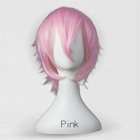 Amazon.co.jp : レディースウィッグ 30cmの短いかつら黒の白の紫色の青 