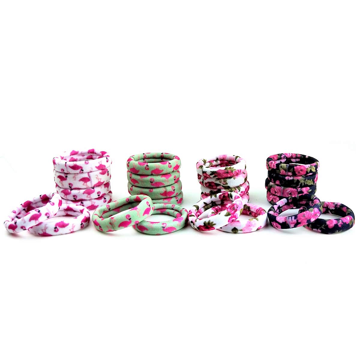 Amazon Com Br 24 Pcs No Pull Hair Ties Elastic Bands Ouchless