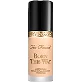 Too Faced Born This Way Natural Finish Longwear Liquid Foundation | Medium-To-Full Coverage | Hydrating + Oil Free