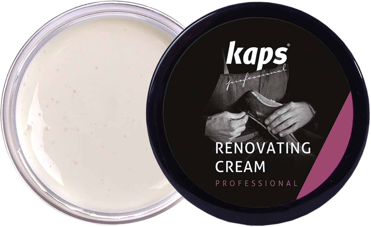 Renovating Repair Cream for Smooth Leather Shoes Bags Seats Scratch And Scuff Cover, Kaps Renovating Cream, 10 Colours, 101 - Image 3