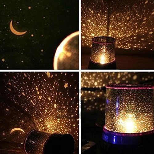 DZQA Star Master Starry Moon Beauty Night Cosmos Projector Bed Side Lamp