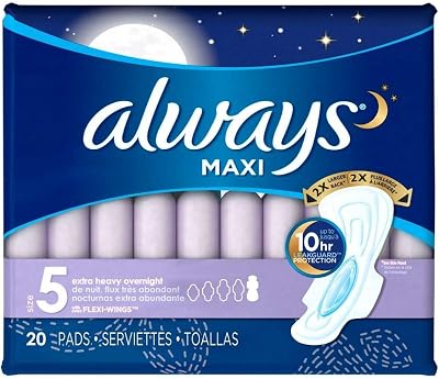 Always Maxi Overnight Extra Heavy with Flexi-W wings 20 Ct