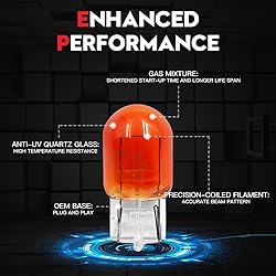 VEHICODE 7440 Amber Bulb 7440A 7440NA WY21W Turn