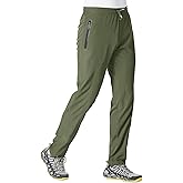 YSENTO Mens Track Pants Quick Dry Lightweight Joggers Athletic Hiking Pants Zipper Pockets