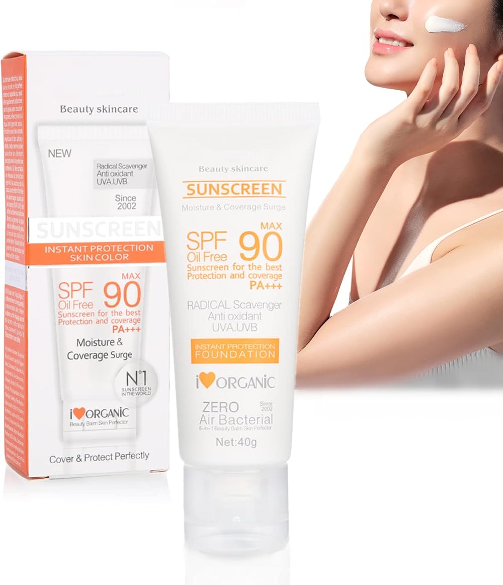 HURRISE Max SPF 90 Sunscreen Cream Moisturizing Whitening Sunblock Face Body 40g