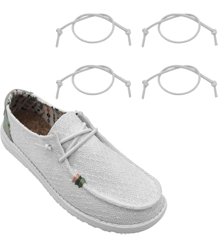 Cordones Elásticos Sin Atar Para Zapatos Hey Dude | 3 Pares | Endoto 18 Pulgadas Negro