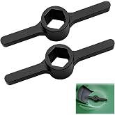 GBAuto Spreader Auger Paddle Replacement Parts for Scotts Turf Builder EdgeGuard, DLX &amp; Mini Models, Lawn Care Spreader Accessory, Fits 0.43" Hex Shaft (2-Pack)