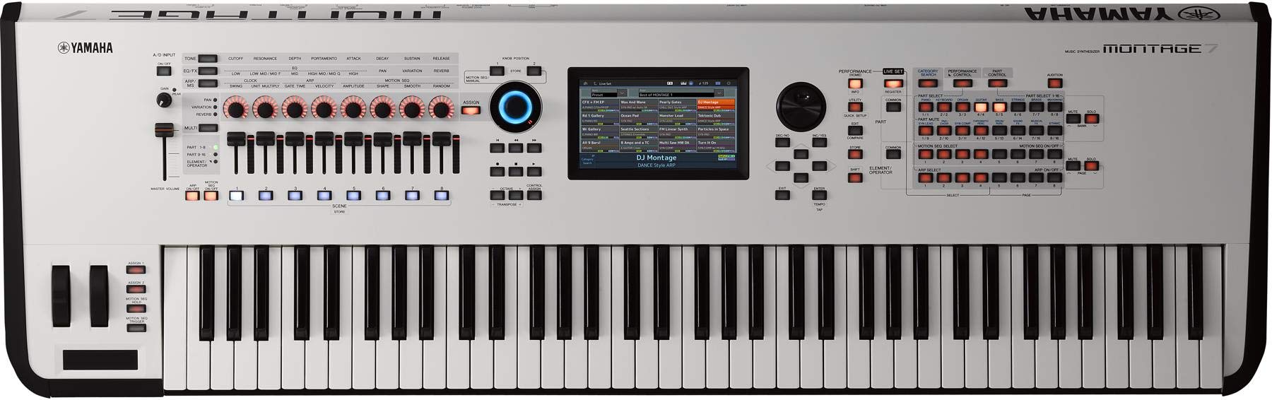 Yamaha Montage7 76-key Synthesizer Workstation, White