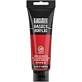 Liquitex 1046151 BASICS Acrylic Paint, 4-oz tube, Cadmium Red Medium Hue