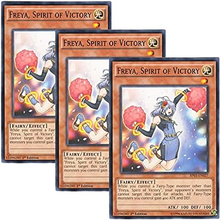 Amazon 3枚 遊戯王 英語版 Bp03 En027 Freya Spirit Of Victory 勝利の導き手フレイヤ ノーマル 1st Edition トレカ 通販