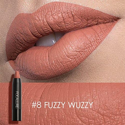 Hot Sales! Fation Show FOCALLURE Matte Lipstick Pen Waterproof Lasting 19-color Optional Lip Makeup-#8