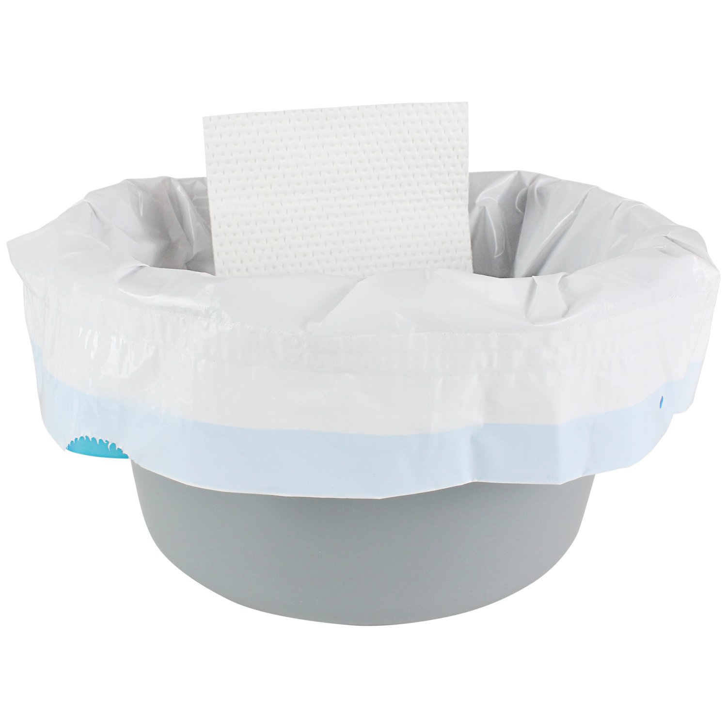 Vive Commode Liners with Absorbent Pad (24 Pack) Disposable