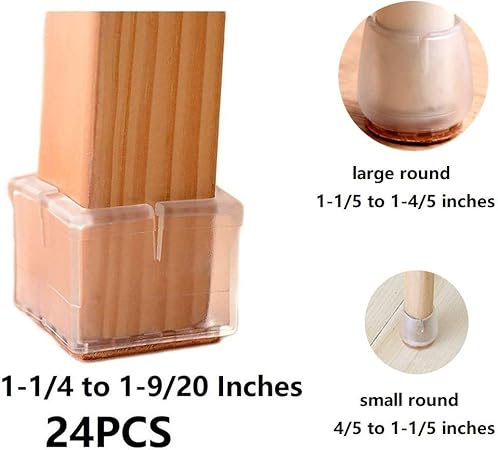 Bloss Chair Leg Caps Feet Pads For Furniture Wood Floor Protectors