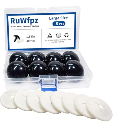 32Pcs Craft Noses For Amigurumi, Plastic & Flocking Doll