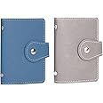 PRIVILLA 2 Pcs Credit Card Holder and business card holder，Sd Card Holder Each Has 26 Card Organizers, 2024 New Credit Card Holders book for Men and Women.
