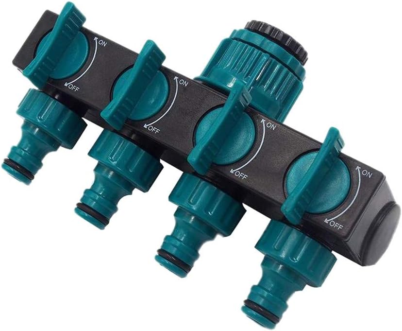 Répartiteur D'eau 2 Voies 3/4", Robinet En Alliage De Zinc