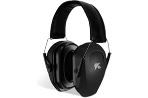 ucho 34dB Shooting Ear Protection - Maximum Hearing Protection for gun range, Slim Passive Noise Reduction Earmuffs