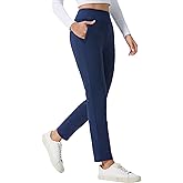 HOTSUIT Fleece Lined Winter Work Pants Thermal Travel Pants High Waisted Golf Hiking Pockets