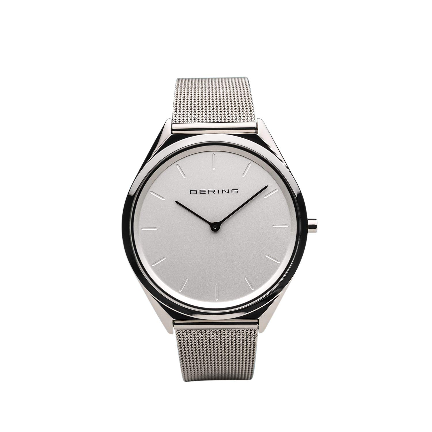 BERING Unisex Analog Quartz ultra slim collection Watch with stainless steel Strap and Sapphire Crystal 17039-000