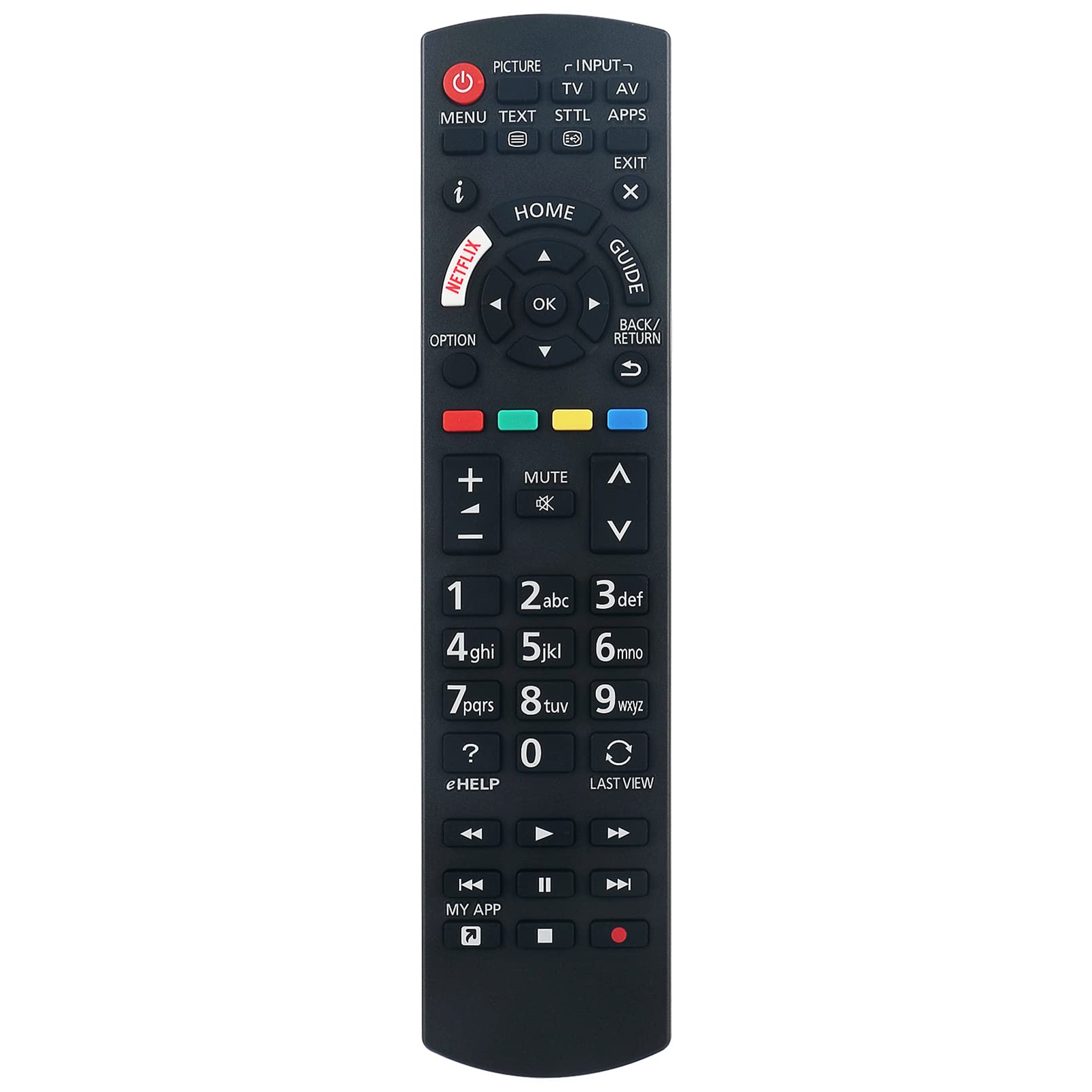 ALLIMITY N2QAYB001211 Remote Control Replace fit for Panasonic 4K TV TX-40GX800E TX-50GX800E TX-58GX800E TX-65GX800E TX-24FSW504 TX-32FSW504 TX-40FSW504 TX-43FSW504 TX-49FSW504