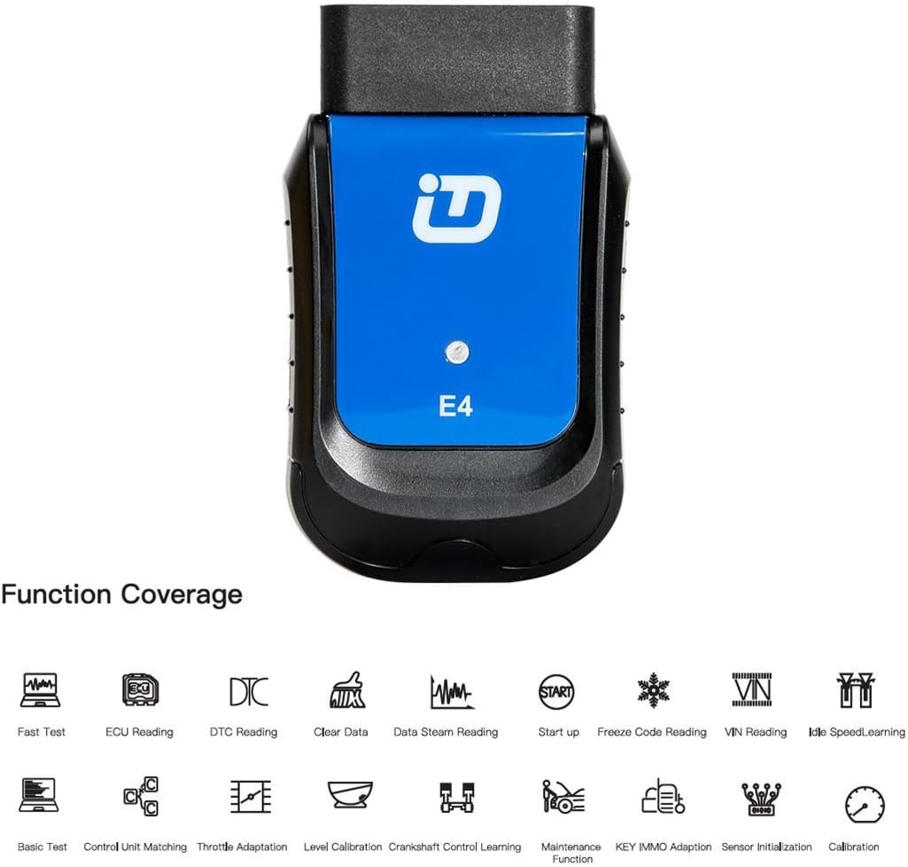 Vpecker E4 Easydiag Bluetooth Full System OBDII Scan Tool for Android Support ABS Bleeding/Battery/DPF/EPB/Injector/Oil Reset/TPMS