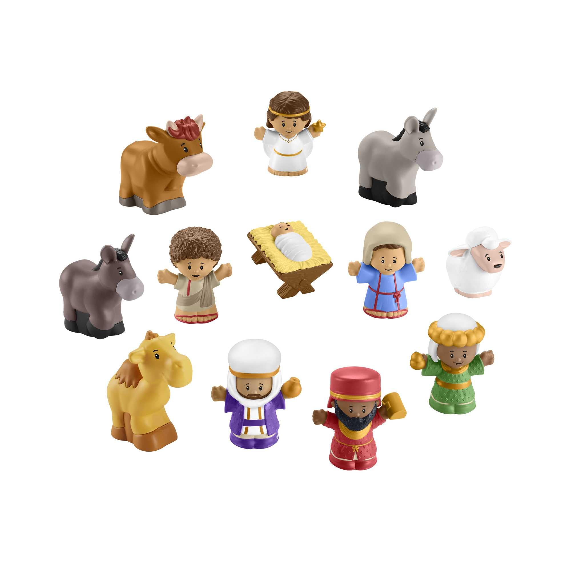 Fisher-Price Little People Toddler Toy Nativity Set with Music Lights & 18 Pieces for Christmas Pretend Play Kids Ages 1+ Years​