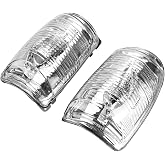 YOLLKY 2pc Mirror Turn Signal Lens Covers for Ford Transit 2015-2021 | Left and right wing-mirror indicator lens cover pair for Ford Transit T150, T250 and T350 2015-2021; OE 1847387, 1847389