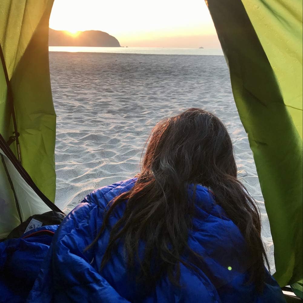 4Monster Outdoor Down Blankets Camping Blanket 650 Fill Travel Down Quilt Compact Waterproof for Picnics, Beach Trips, Camping and Backpacking : Sports & Outdoors