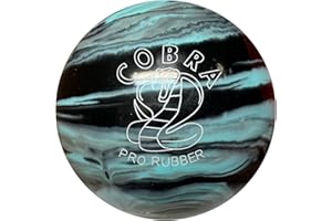 5 pin Bowling Balls -Cobra Pro Rubber Black, Lt. Blue, Grey (Set of 2)