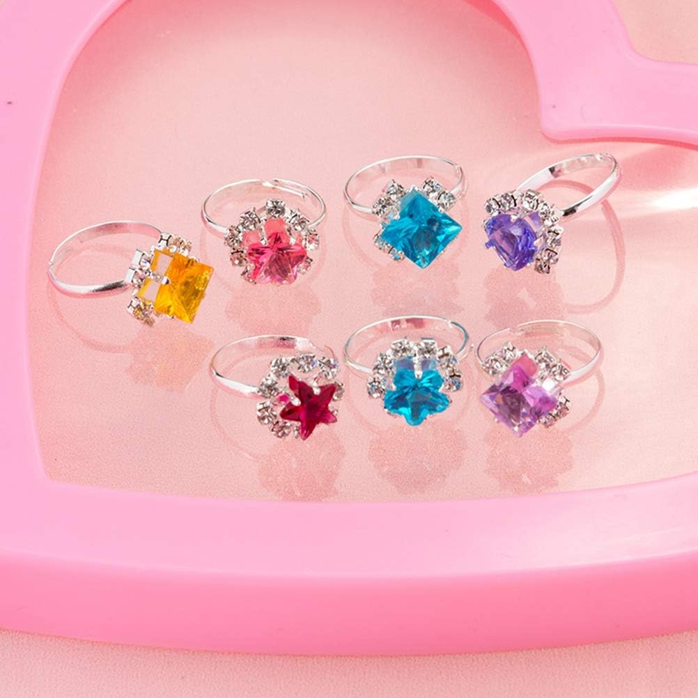 YeahiBaby 36 pieces children’s little girls rings princess girls