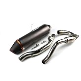 STONEMEN Full Exhaust Muffler System Slip On For CRF150F CRF230F 2003-2013 Titanium