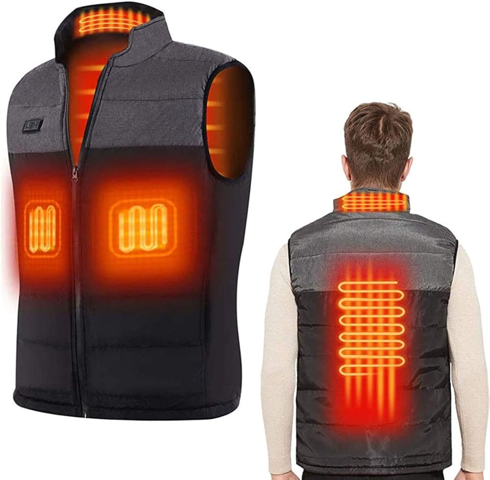 GTWIN Heated Vest with 3 Adjustable Temperature USB Rechargeable