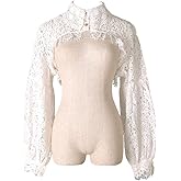 Elegtiskas Detachable Dickey Blouse False Collar Half Shirt Blouse Collar Crop Top