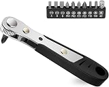 OSDUE Mini Ratchet Wrench Right Angle Magnetic Screwdriver 1/4 Drive view 9