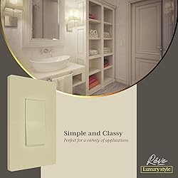 ENERLITES Rêve Collection Luxury Decorator Switch