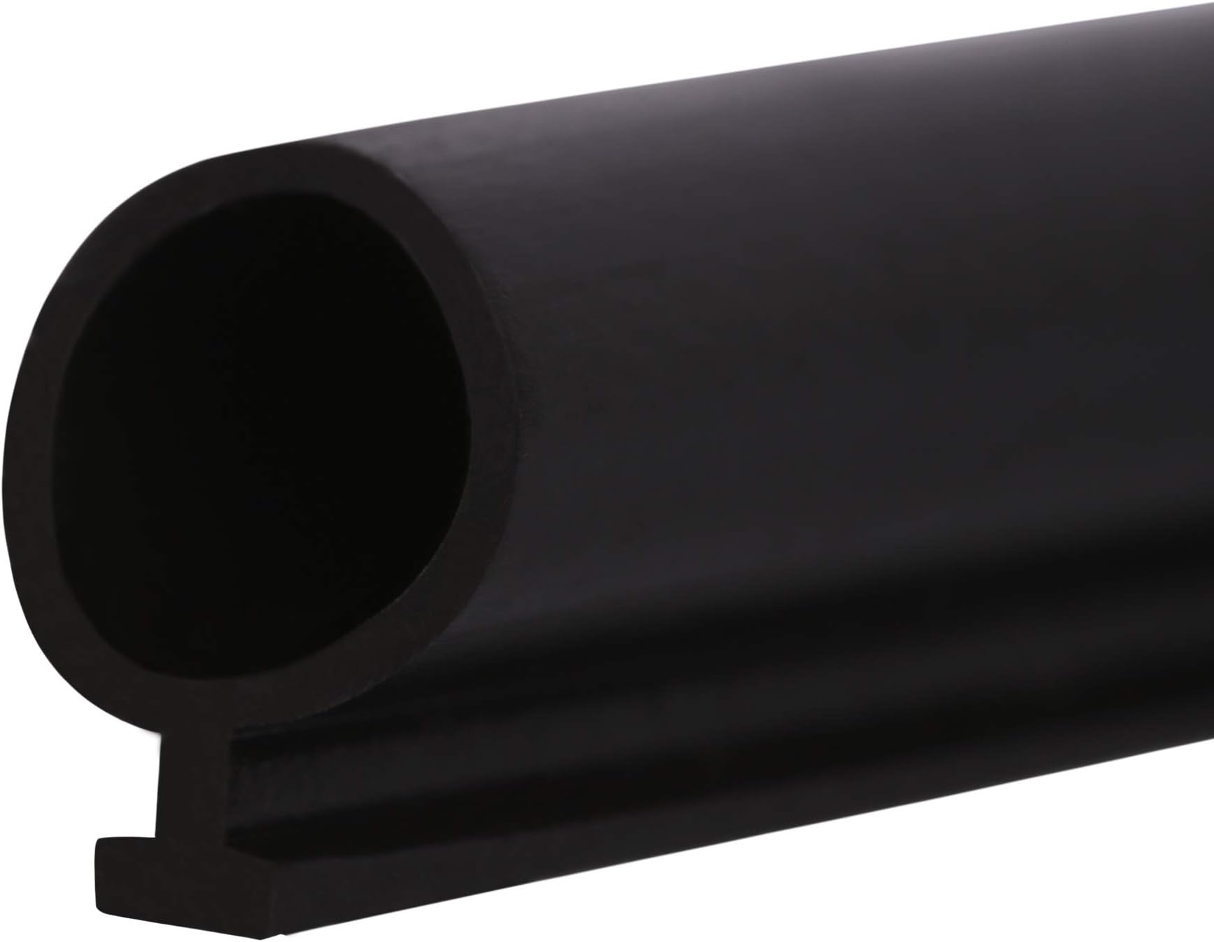 T-Slot Mount Window Weatherstrip Seal 5/16" Bulb Bubble for 3/16" Slot Receptacle 3 Colors & 5 Length Options (25', Black)