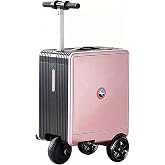 24L Electric Rideable Suitcase,250W Ride on Scooter Luggage for Adult | Carry On Luggage Smart Riding Scooter Suitcase for Adult, with USB Port &amp; TSA Lock,Endurance 8KM,Max Load 110kg