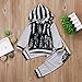 Toddler Infant Baby Boys Girls Full Feathers Long Sleeve Hoodie Tops Sweatsuit Pants Outfit Set (18-24 Months)